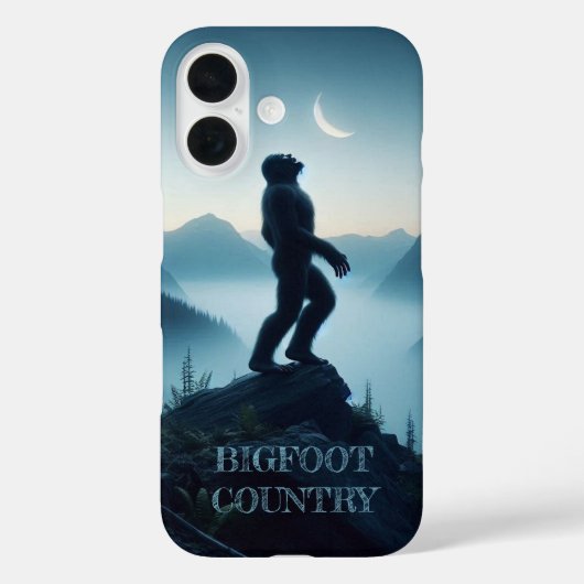Coques Case-Mate iPhone Bigfoot Howling à la Lune (Verso)