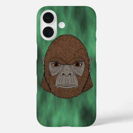 Coques Case-Mate iPhone Bigfoot Portrait 1 (Ape-Like) Coque-Mate iPhone Ca (Verso)