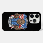 Coques Case-Mate iPhone Bigfoot pour le président USA Flag Election 2024 V (Verso (horizontal))