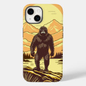 Coques Case-Mate iPhone Bigfoot Sasquatch Retro Art Personnalisé (Verso)