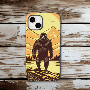 Coque Pour iPhone 14 Bigfoot Sasquatch Retro Art Personnalisé