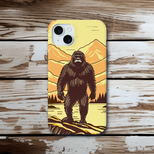 Coques Case-Mate iPhone Bigfoot Sasquatch Retro Art Personnalisé