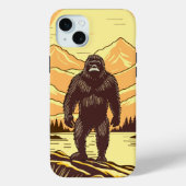 Coques Case-Mate iPhone Bigfoot Sasquatch Retro Art Personnalisé (Verso)