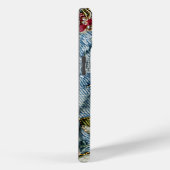 Coques Case-Mate iPhone Bijou brodé Floral Denim Texture (Verso / Droite)