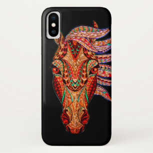 Case-Mate iPhone Case Bijou de cheval mosaïque coloré cowgirl équestre
