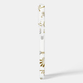 Coques Case-Mate iPhone Bijou diamant or blanc argent Floral (Verso / Gauche)