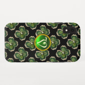 Coques Case-Mate iPhone Bijou Shamrock Gold Saint Patrick avec perles (Dos (Horizontal))