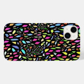 Coques Case-Mate iPhone Bijou Tone Noir Aquarelle Mosaïque (Verso (horizontal))