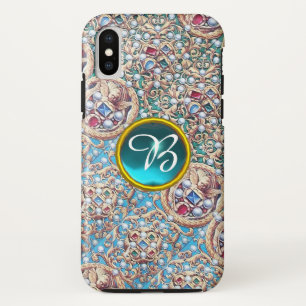COQUE Case-Mate POUR iPhone BIJOUX ANCIENS, PIERRES, PERLES, ANGES MONOGRAMME