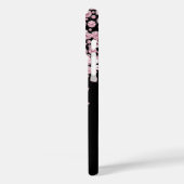 Coques Case-Mate iPhone Bijoux en diamant rose Monogramme (Verso / Gauche)