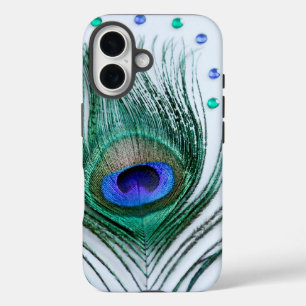 Coques iPhone 16 Bijoux Peacock en plumes
