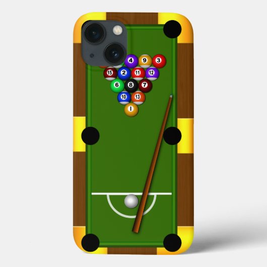 Coques Case-Mate iPhone Billard de table de billard 8 Huit Ball Tough Xtre (Verso)