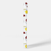 Coques Case-Mate iPhone billes de football en or marron motif monogrammed (Verso / Droite)