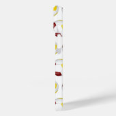 Coques Case-Mate iPhone billes de football en or marron motif monogrammed (Verso / Gauche)