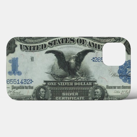 Coques Case-Mate iPhone Billet : 1899 $1 Black Eagle Silver Certificate (Verso (horizontal))