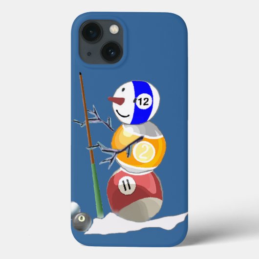 Coques Case-Mate iPhone Billiard Ball Snowman (Verso)