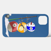 Coques Case-Mate iPhone Billiard Ball Snowman (Verso (horizontal))