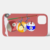 Coques Case-Mate iPhone Billiard Ball Snowman (Verso (horizontal))