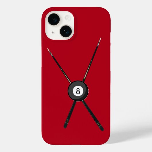 Coques Case-Mate iPhone Billiard Cues et 8 balles (Verso)