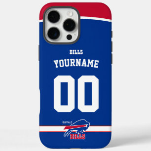 Coques iPhone 16 Pro Max Bills personnalisés Jersey Football Américain
