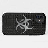Coques Case-Mate iPhone Bio symbole industriel de risque avec l'effet en (Dos (Horizontal))