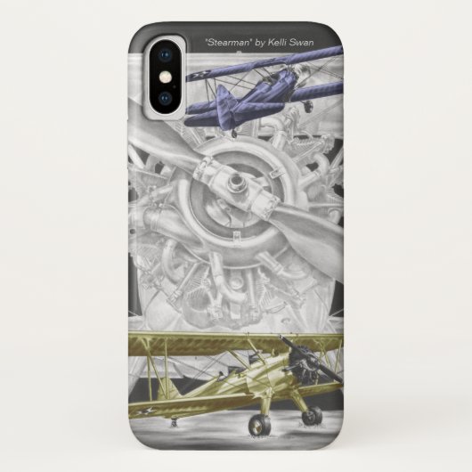 Coques Case-Mate iPhone Biplan Stearman (Dos)