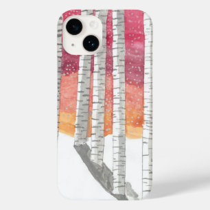 Coque Pour iPhone 14 Birch Dans La Neige