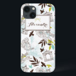 iPhone 13 Coque Birdcages Motif Personnalisé iPad Mini Case<br><div class="desc">Mini coque iPad personnalisable avec des cages d'oiseaux et des fleurs design. D'autres couleurs et des articles similaires sont disponibles.</div>