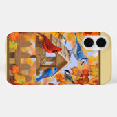 Coques Case-Mate iPhone Birds and Birdfeeder Autumn Gold (Verso (horizontal))
