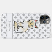Coques Case-Mate iPhone Birman / Ragdoll Point crème Chat mignon & Nom (Dos (Horizontal))