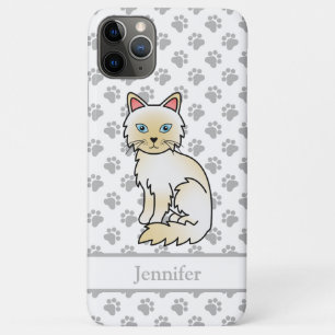 Case-Mate iPhone Case Birman / Ragdoll Point crème Chat mignon & Nom