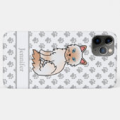 Coques Case-Mate iPhone Birman / Ragdoll Point Rouge Chat Mignon & Nom (Dos (Horizontal))