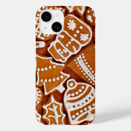 Coques Case-Mate iPhone Biscuits en pain d'épices de Noël (Verso)