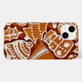 Coques Case-Mate iPhone Biscuits en pain d'épices de Noël (Verso (horizontal))