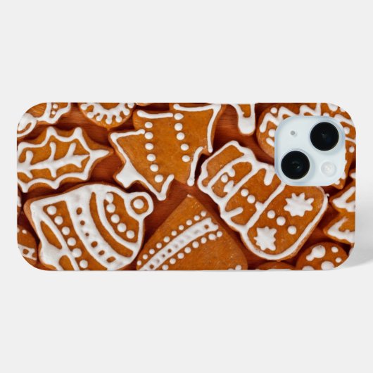 Coques Case-Mate iPhone Biscuits en pain d'épices de Noël (Verso (horizontal))