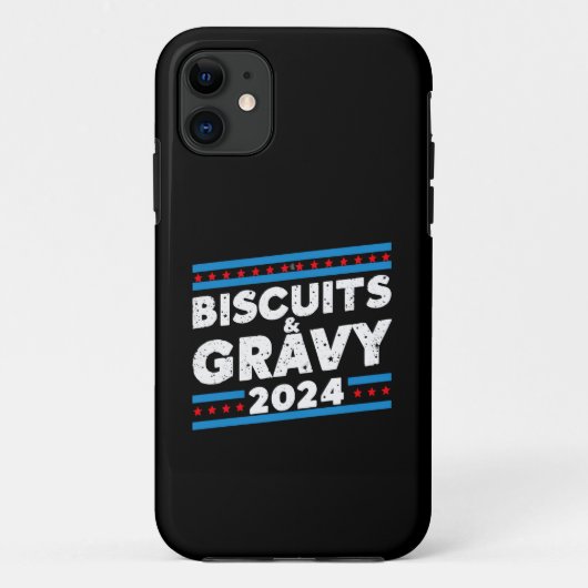 Coques Case-Mate iPhone Biscuits et Gravy 2024 élection présidentielle (Dos)