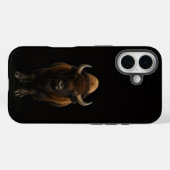Coques Case-Mate iPhone Bison américain Noir 4 Luxe iPhone 16 Mate (Verso (horizontal))