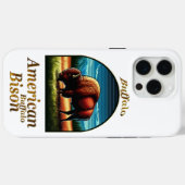 Coques Case-Mate iPhone Bison de Buffalo américain (Verso (horizontal))