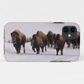 Coques Case-Mate iPhone Bison en hiver (Dos (Horizontal))