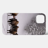 Coques Case-Mate iPhone Bison en hiver (Verso (horizontal))