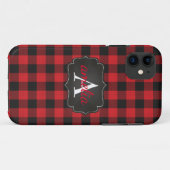 Coques Case-Mate iPhone Bison rouge rouge branché plaqué votre nom Vérific (Dos (Horizontal))