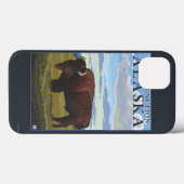 Coques Case-Mate iPhone Bison Scene - Delta Junction, Alaska (Verso (horizontal))