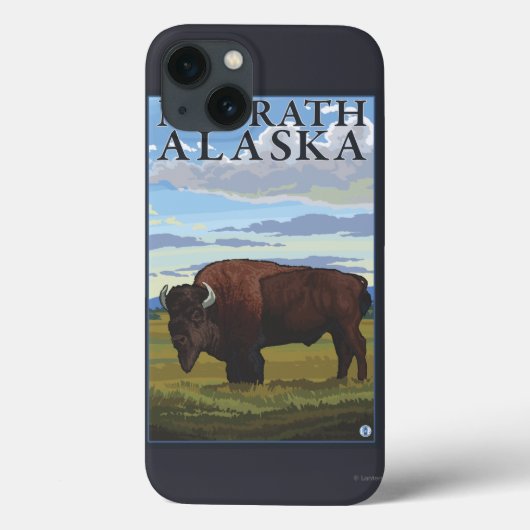 Coques Case-Mate iPhone Bison Scene - McGrath, Alaska (Verso)