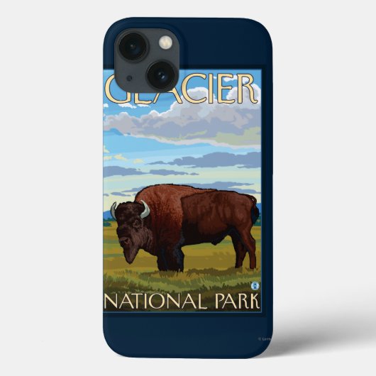 Coques Case-Mate iPhone Bison Scene - Parc national des Glaciers, MT (Verso)