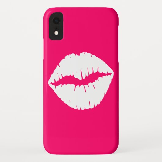 Coques Case-Mate iPhone Bisou rose et blanc (Dos)