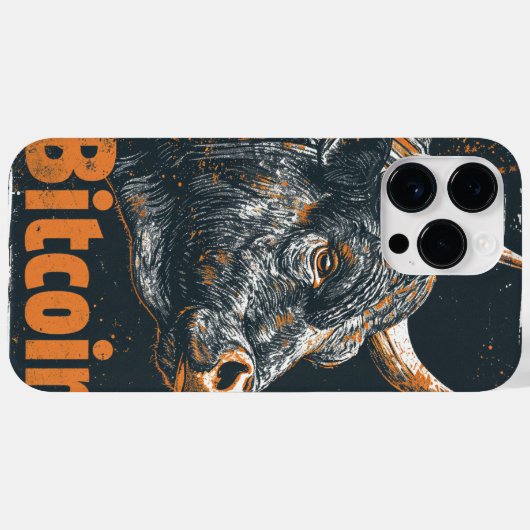 Coques Case-Mate iPhone Bitcoin Bull Blockchain design (Verso (horizontal))