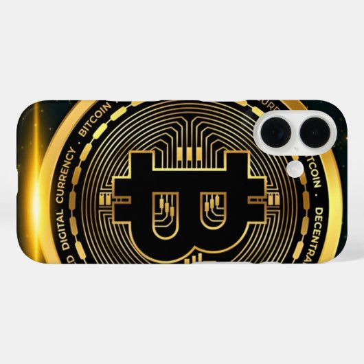 Coques Case-Mate iPhone Bitcoin Crypto (Verso (horizontal))