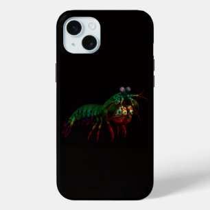 Coque iPhone 15 Mini Black 4 Luxe, Crevette Mante iPhone 15 Plus