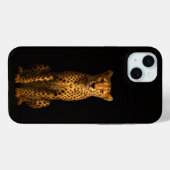 Coques Case-Mate iPhone Black 4 Luxe, Guépard Élégant iPhone 15 Plus (Verso (horizontal))