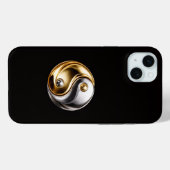 Coques Case-Mate iPhone Black 4 Luxe, Harmony Yin Yang iPhone 15 Plus (Verso (horizontal))